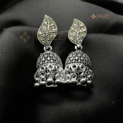 Set of 6 Silver Jhumka Earrings with Free Gift - Bilzz.in