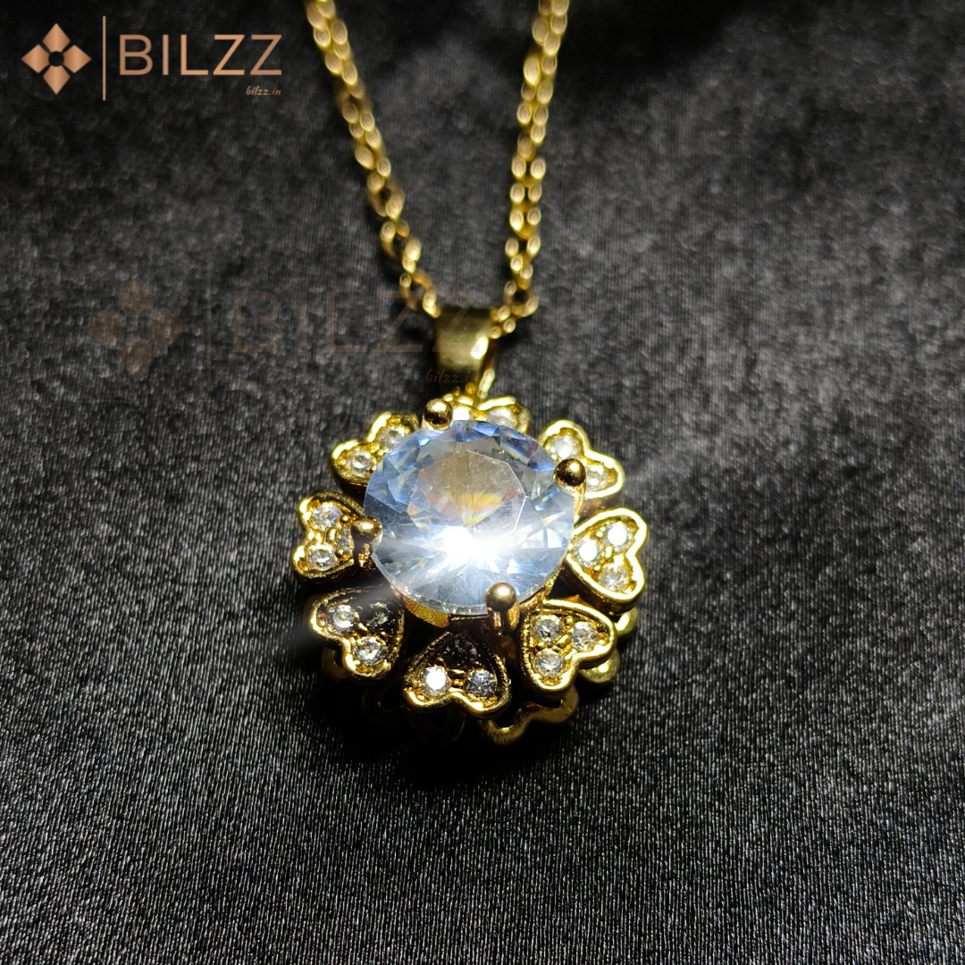 360° Spinning Radiant Pendant Necklace for Women