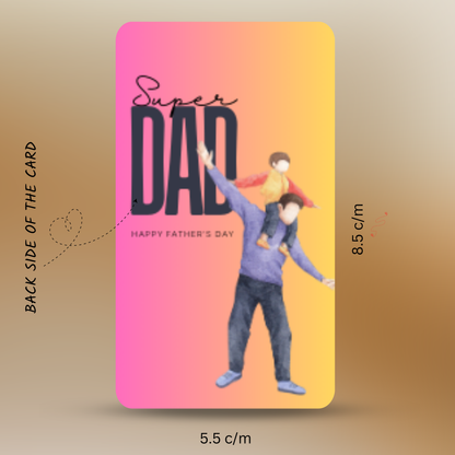 Personalized Photo Wallet Card for Dad