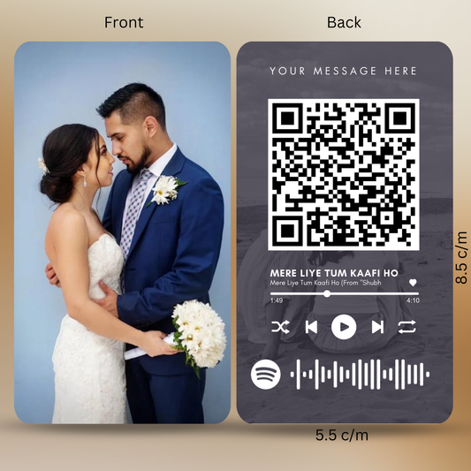 Personalized Spotify QR code with a song Photo Wallet Card