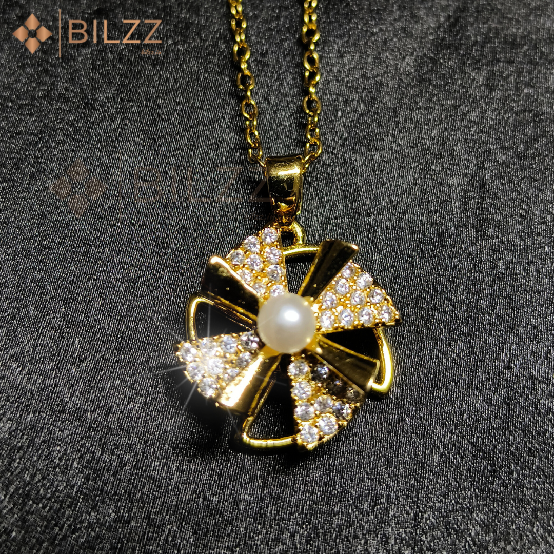 360° Spinning Radiant Pendant Necklace for Women