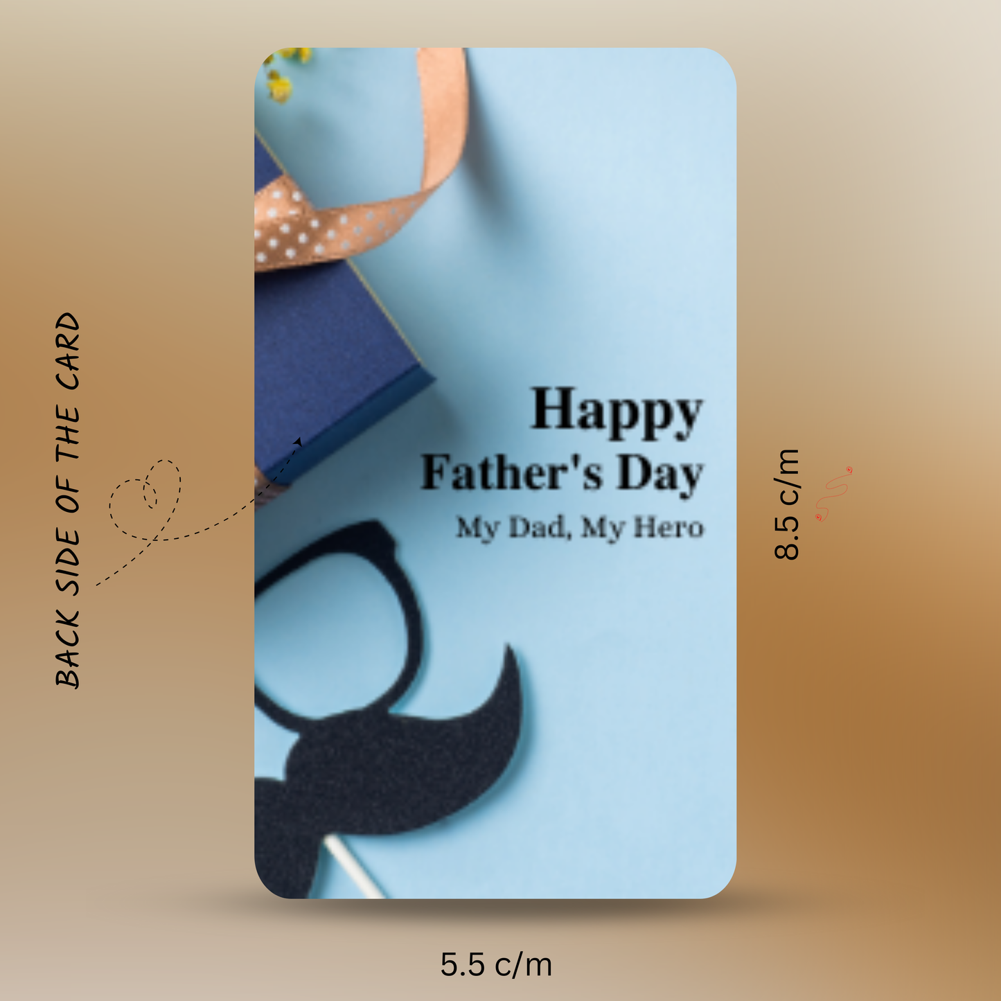 Personalized Photo Wallet Card for Dad