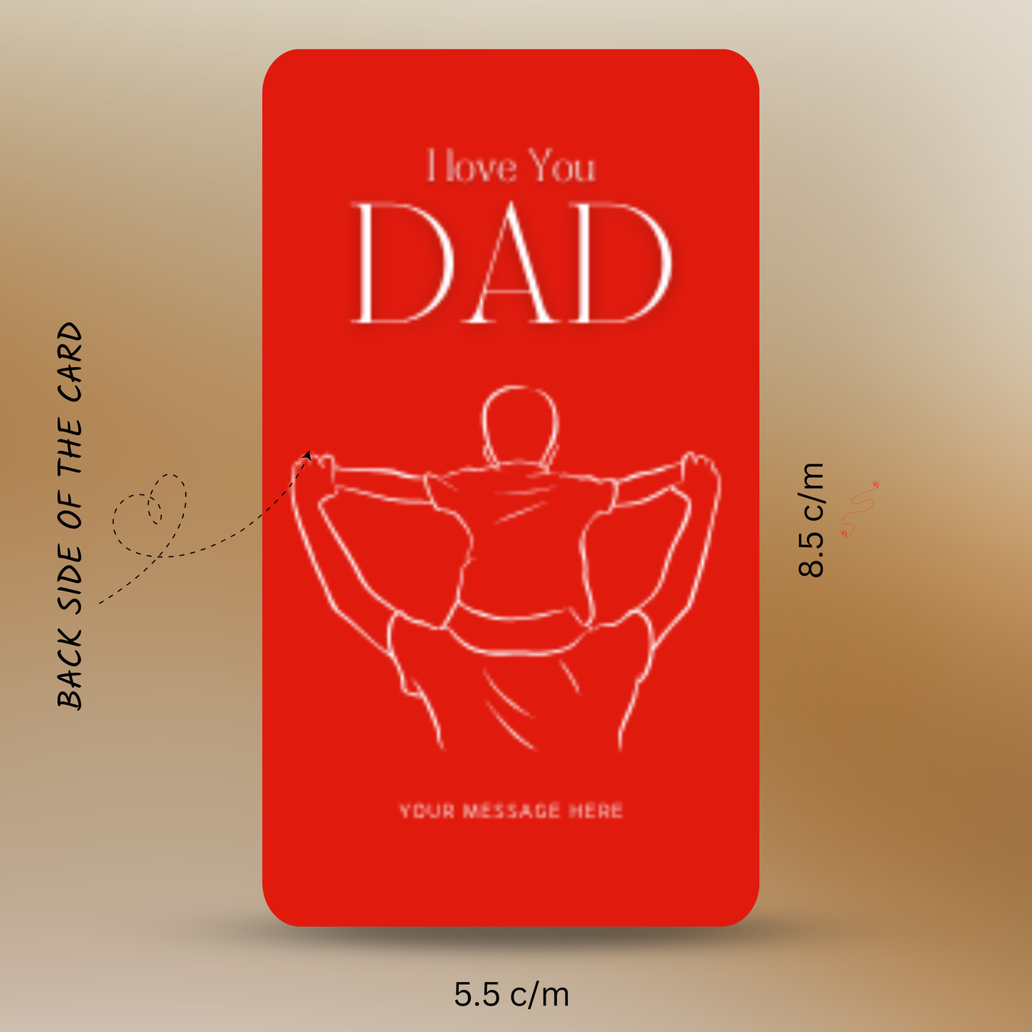 Personalized Photo Wallet Card for Dad