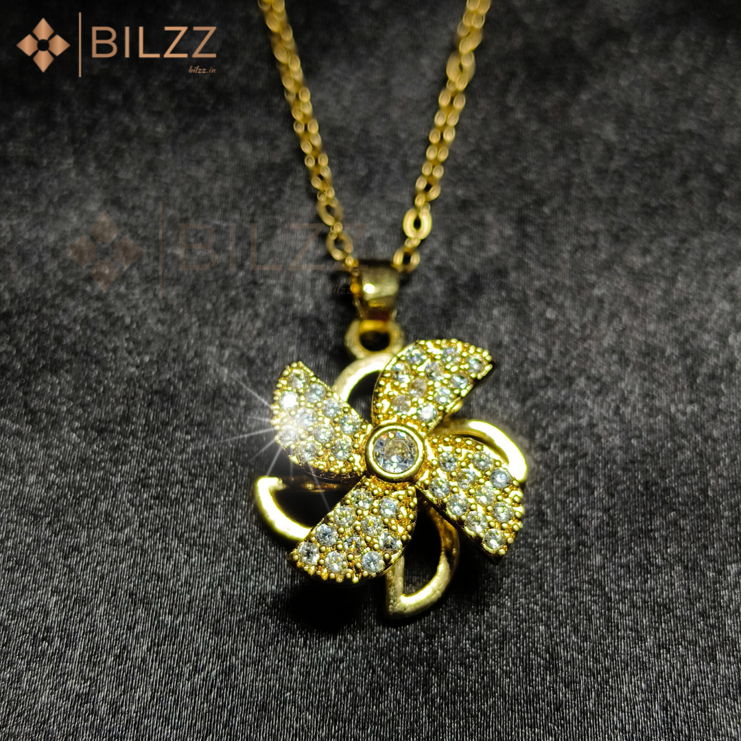 360° Spinning Radiant Pendant Necklace for Women