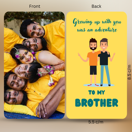 Personalized Photo Wallet Card For Brother