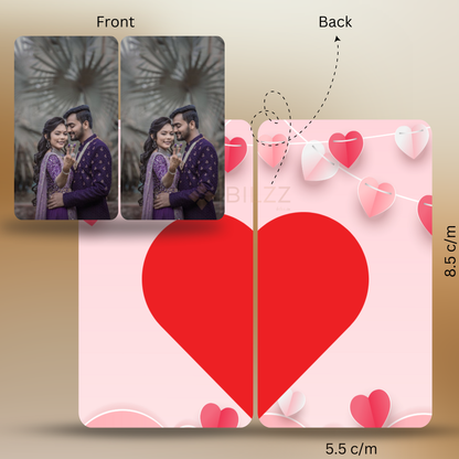 Personalized Couple Duo Photo Wallet Card - Set of 2 cards