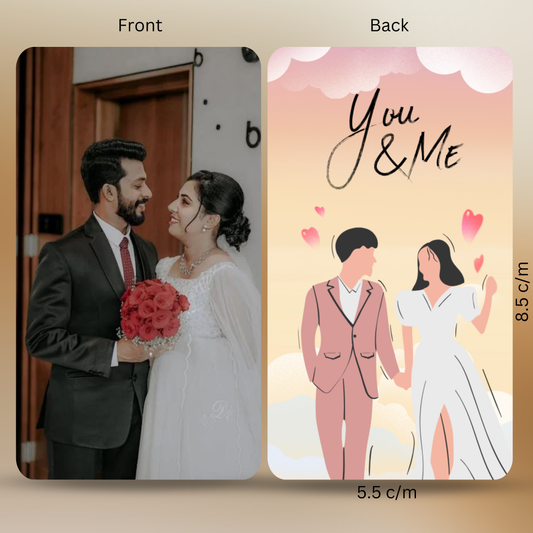 Personalized Couple Holding Hands Photo Wallet Card