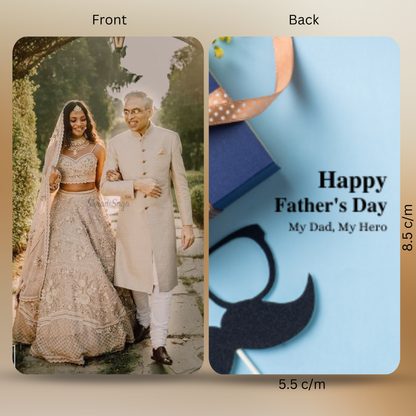 Personalized Photo Wallet Card for Dad