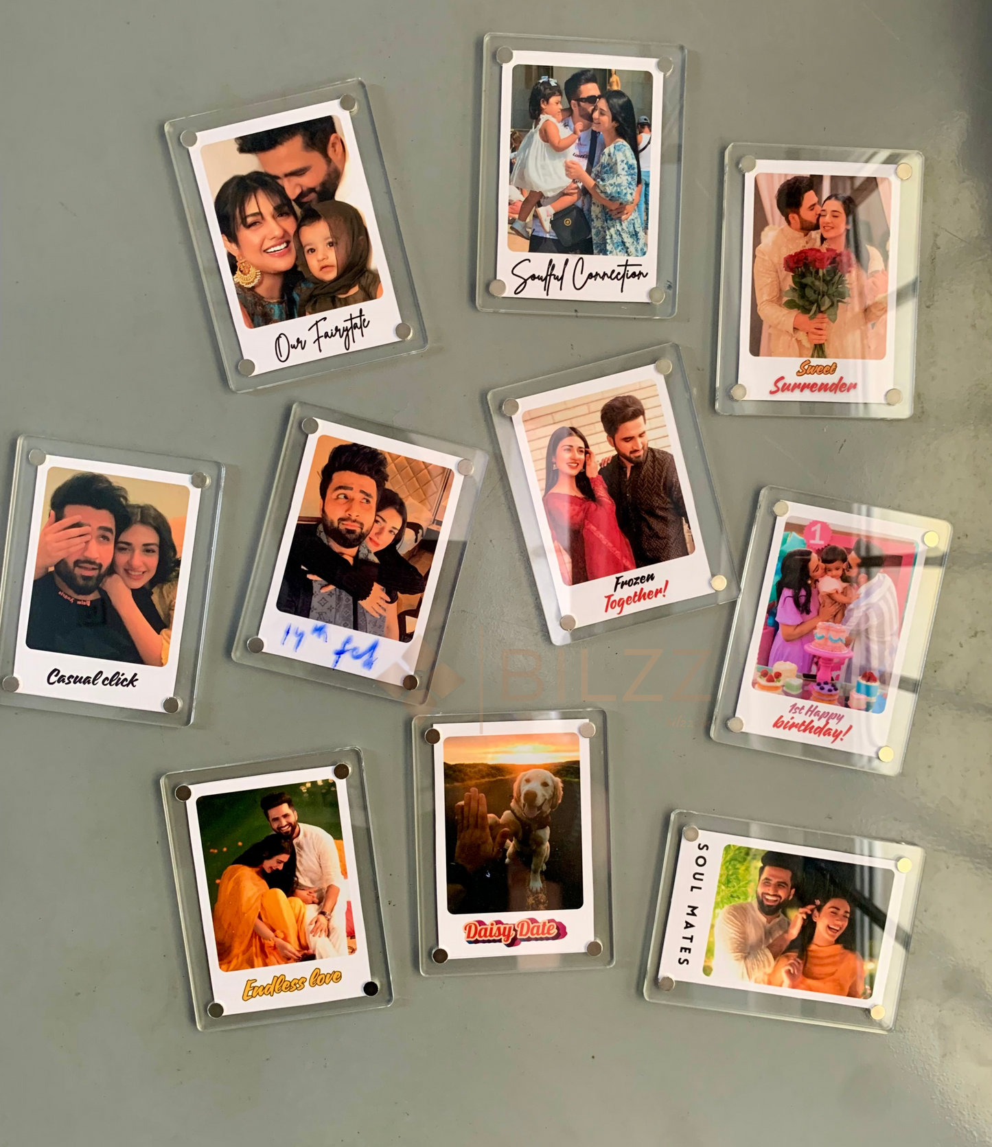 Polaroid Acrylic Magnetic Photo Frame – Double-Sided Fridge Magnet for Instax Mini & Polaroid Photo Prints
