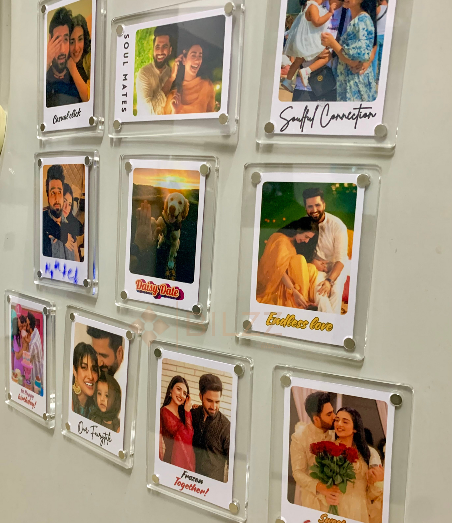 Polaroid Acrylic Magnetic Photo Frame – Double-Sided Fridge Magnet for Instax Mini & Polaroid Photo Prints